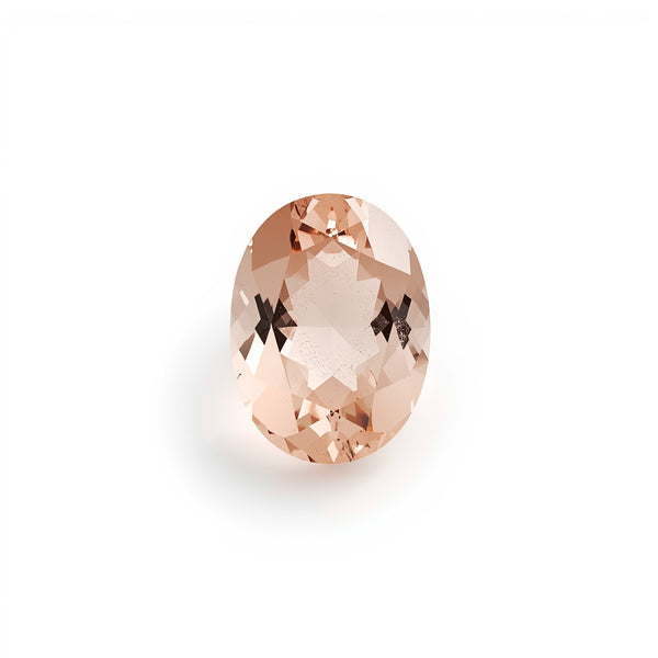 Morganite 1PC Large 9x11 MM Oval Faceted Pink Sparkling Semi Precious Loose Gemstone