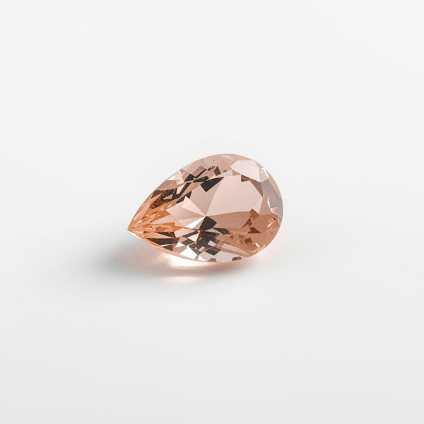 Morganite 1PC Large 10x14 MM Pear Faceted Pink Brilliant Semi Precious Loose Gemstones