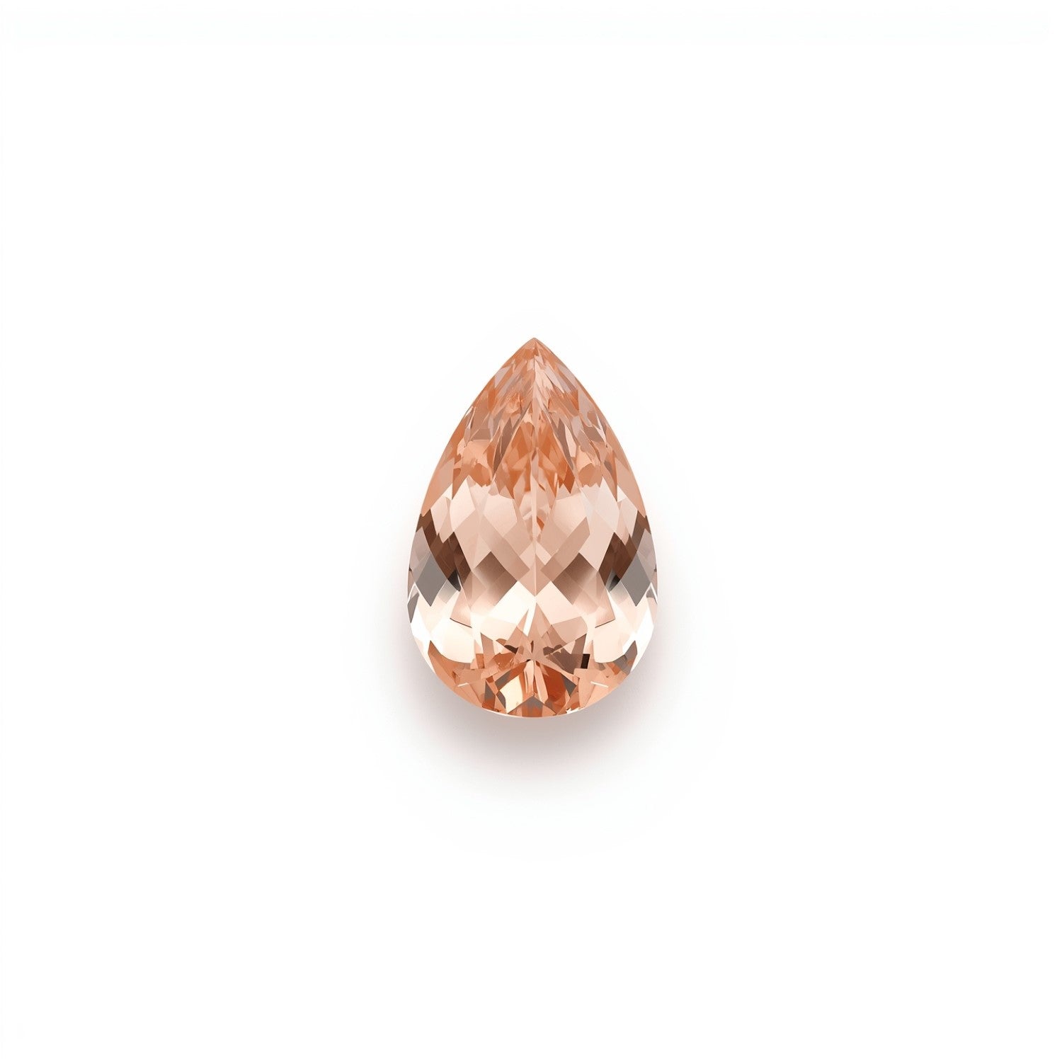 Morganite 1PC Tiny 3x5 MM Pear Faceted Pink Splendid Semi Precious Gems メイン画像