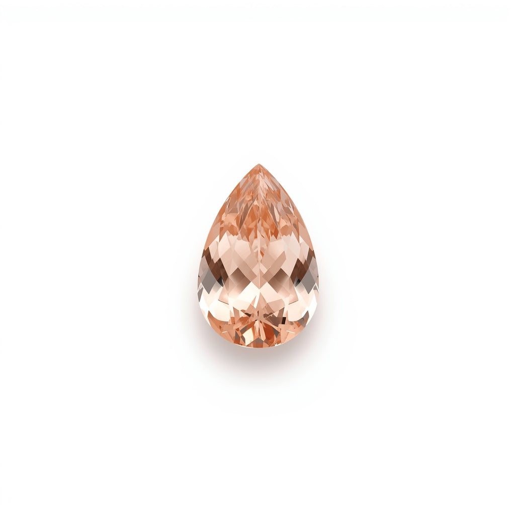Morganite 1PC Tiny 3x5 MM Pear Faceted Pink Splendid Semi Precious Gems