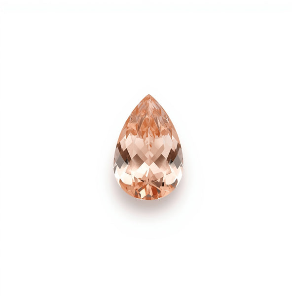 Morganite 1PC Small 6x8 MM Pear Faceted Pink Shine Semi Precious Loose Gemstones