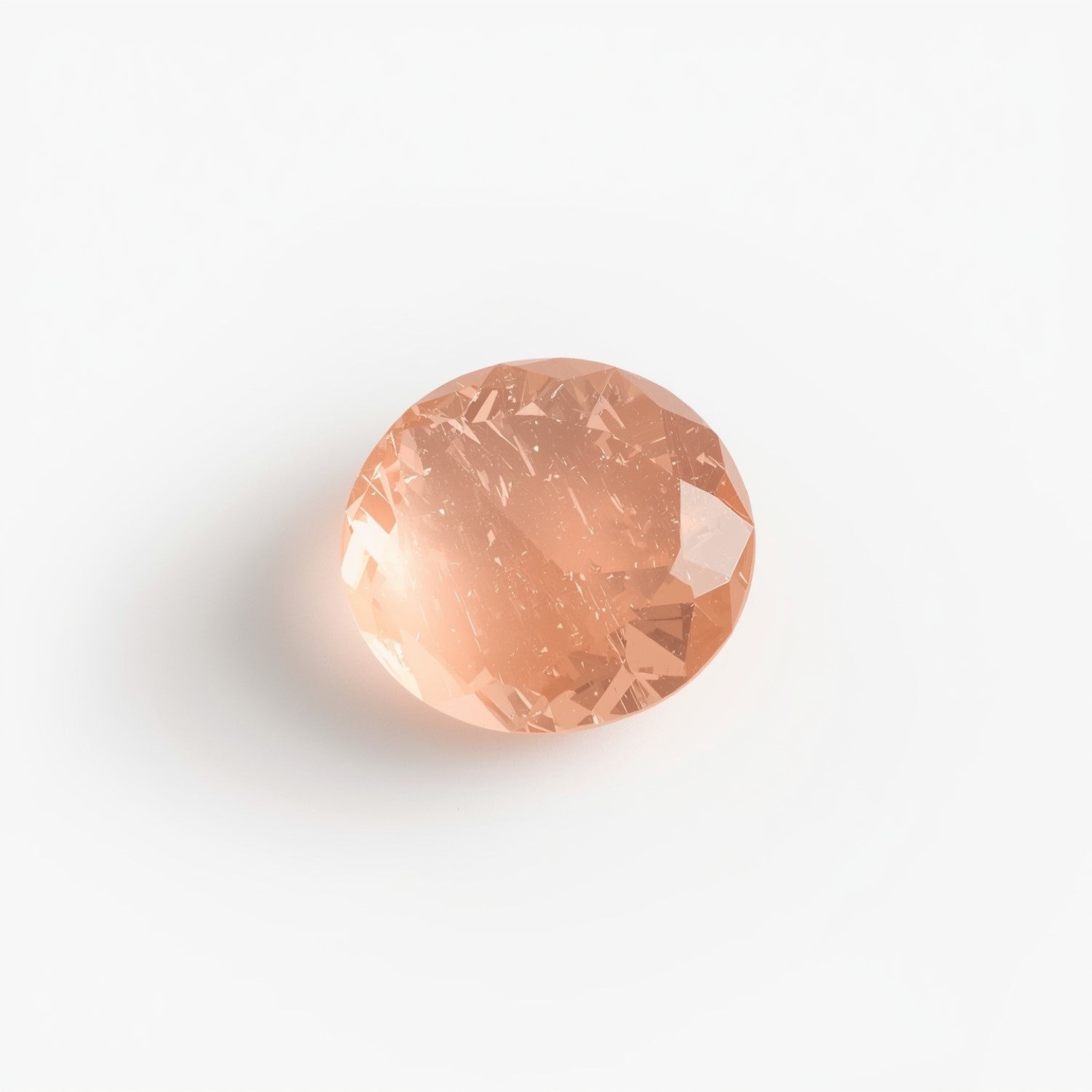 Morganite 1PC Chunky 14x14 MM Round Faceted Pink Genuine Semi Precious Loose Gemstones
