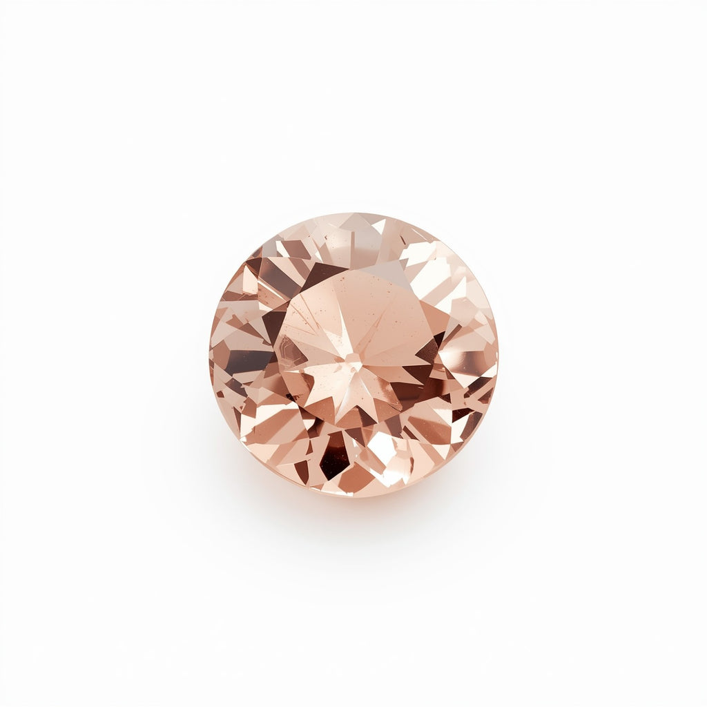 Morganite 1PC Chunky 15x15 MM Round Faceted Pink Superior Semi Precious Gems