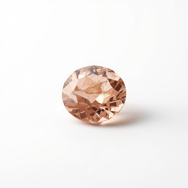 Morganite 1PC Chunky 15x15 MM Round Faceted Pink Superior Semi Precious Gems