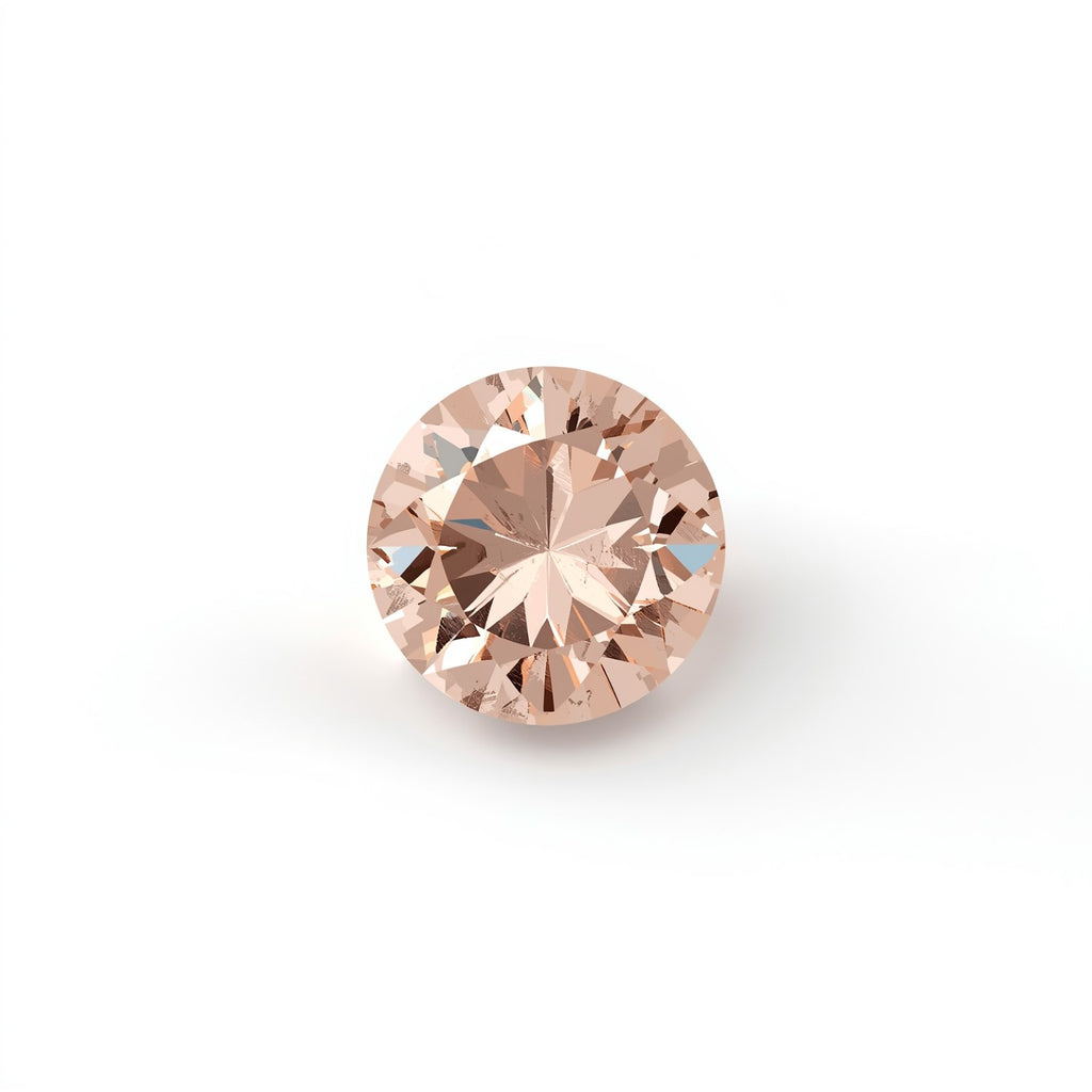Morganite 1PC Tiny 5x5 MM Round Faceted Pink Sparkling Semi Precious Loose Gemstone