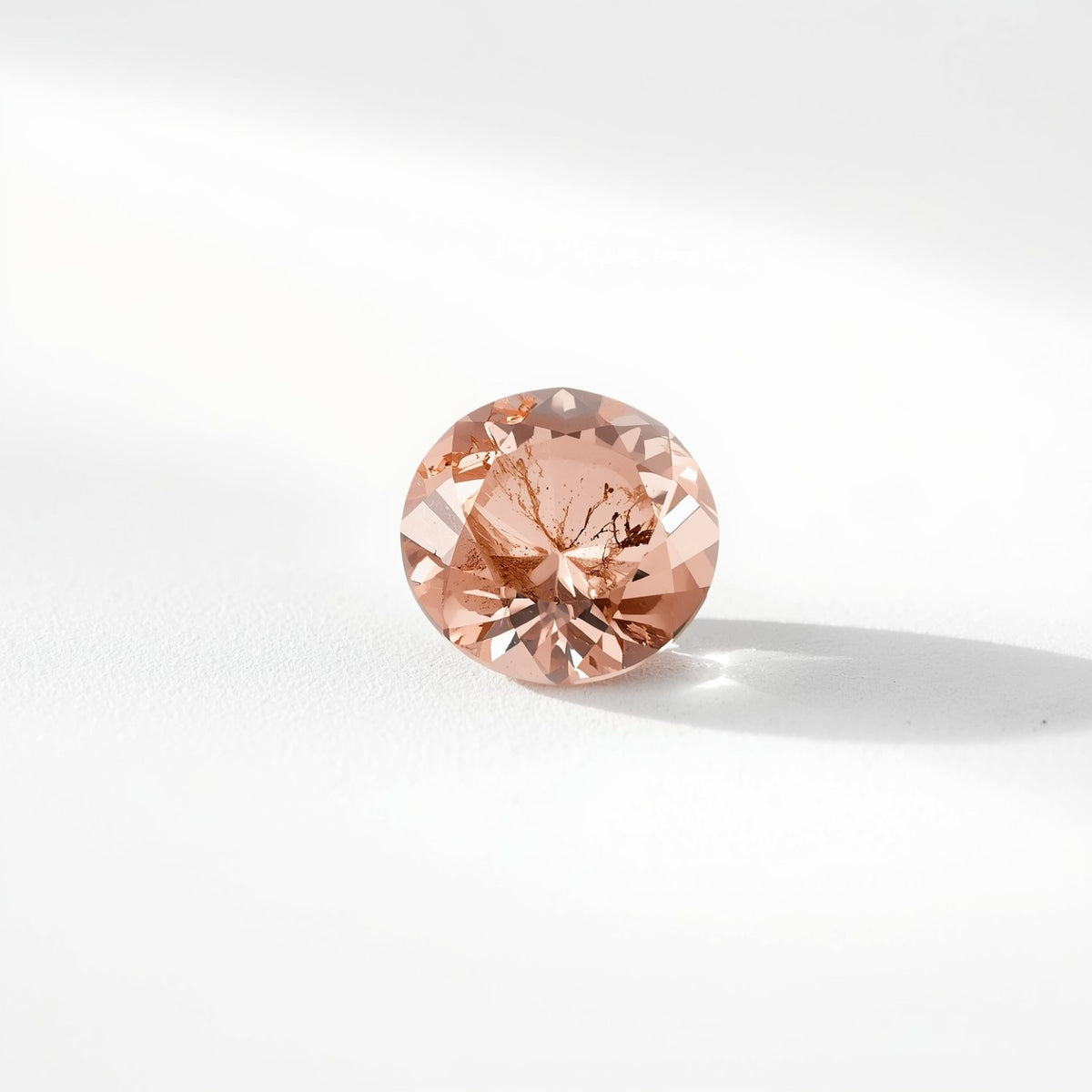 Morganite 1PC Tiny 6x6 MM Round Faceted Pink Polished Semi Precious Loose Gemstones