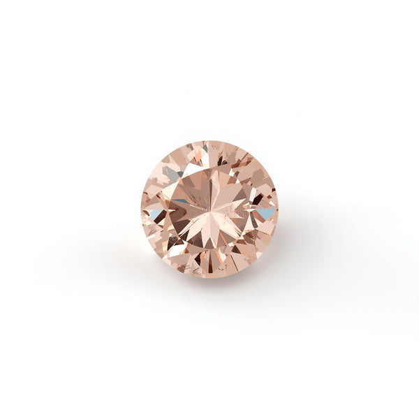 Morganite 1PC Tiny 6x6 MM Round Faceted Pink Polished Semi Precious Loose Gemstones