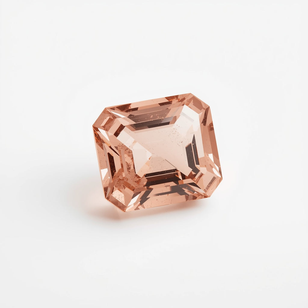 Morganite 1PC Large 12x12 MM Square Faceted Pink High-Quality Semi Precious Loose Gems