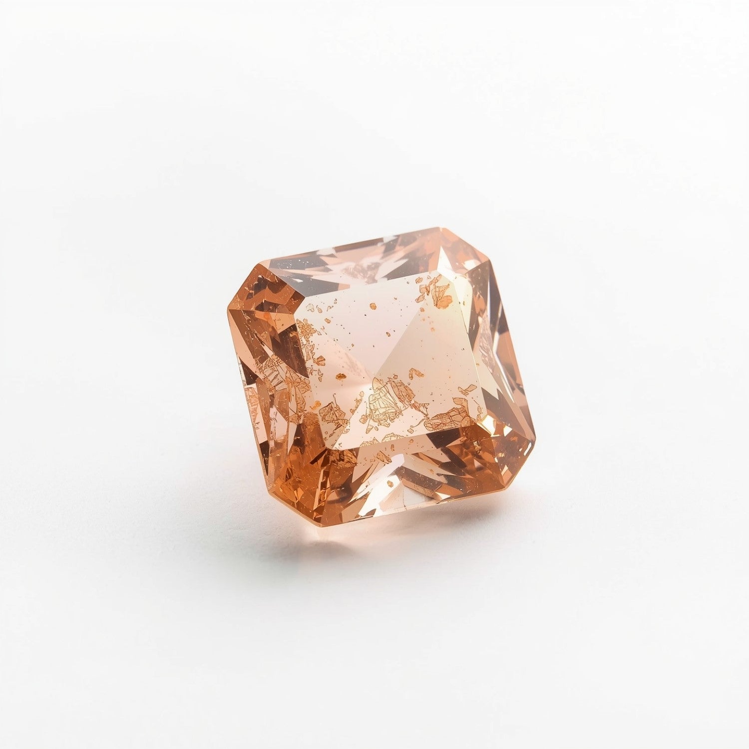 Morganite 1PC Chunky 16x16 MM Square Faceted Pink Pure Semi Precious Loose Gems