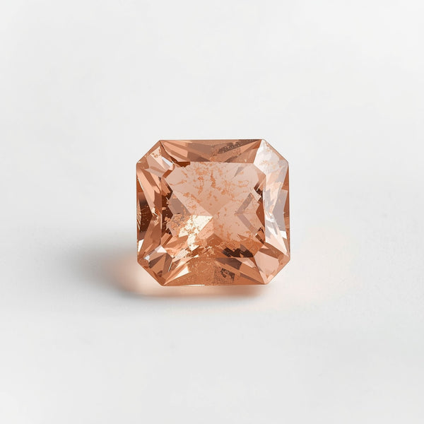 Morganite 10PC Tiny 4x4 MM Square Faceted Pink Brilliant Semi Precious Loose Gems