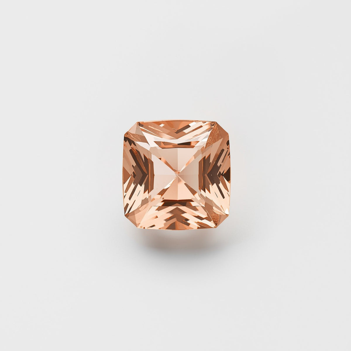 Morganite 1PC Tiny 5x5 MM Square Faceted Pink Sparkling Semi Precious Loose Gemstone
