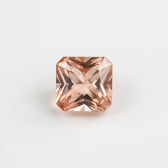 Morganite 1PC Tiny 5x5 MM Square Faceted Pink Sparkling Semi Precious Loose Gemstone