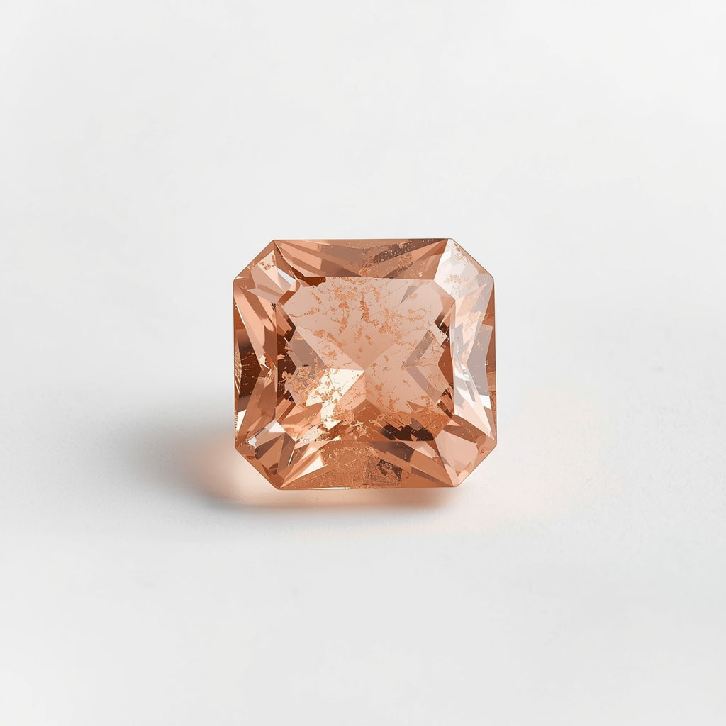 Morganite 1PC Small 7x7 MM Square Faceted Pink Splendid Semi Precious Gems