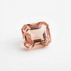 Morganite 1PC Small 8x8 MM Square Faceted Pink Luster Semi Precious Loose Gems