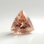 Morganite 1PC Large 10x10 MM Triangle Faceted Pink Shine Semi Precious Loose Gemstones