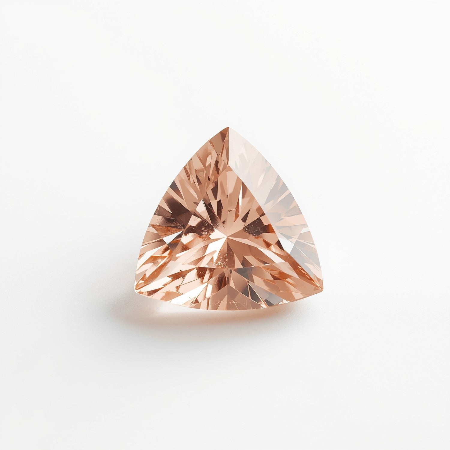 Morganite 1PC Chunky 16x16 MM Triangle Faceted Pink Pure Semi Precious Loose Gems Immagine secondaria del prodotto