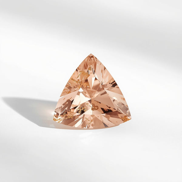 Morganite 10PC Tiny 4x4 MM Triangle Faceted Pink Brilliant Semi Precious Loose Gems