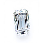 Moissanite 1PC Chunky 10x20 MM Baguette Faceted White Luster Man Made Loose Gems