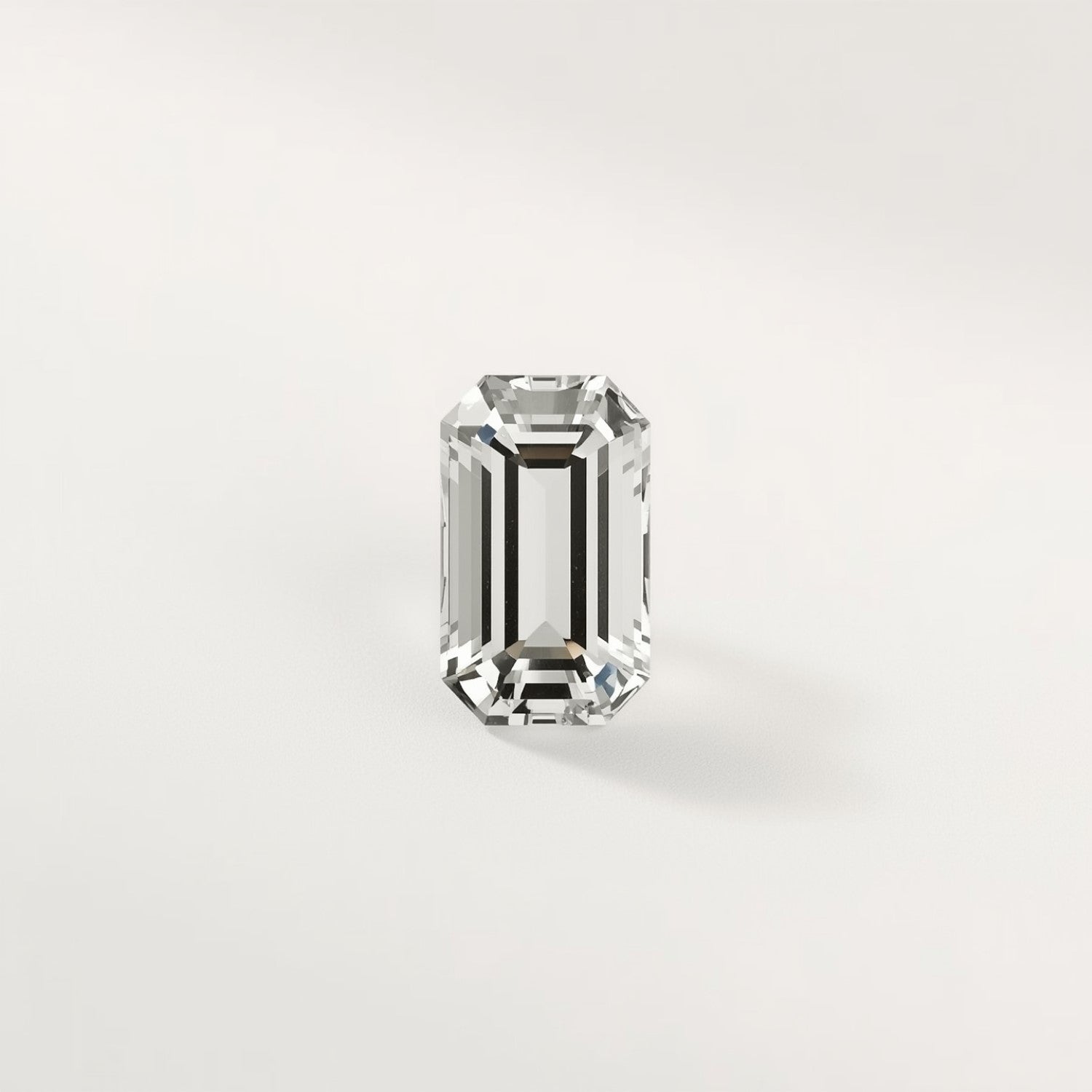 Moissanite 1PC Tiny 3x6 MM Baguette Faceted White Pure Man Made Loose Gemstones メイン画像