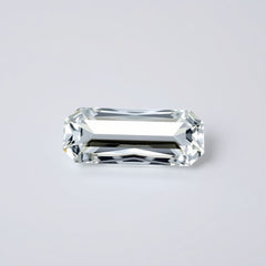 Moissanite 1PC Small 5x10 MM Baguette Faceted White Brilliant Man Made Loose Gems