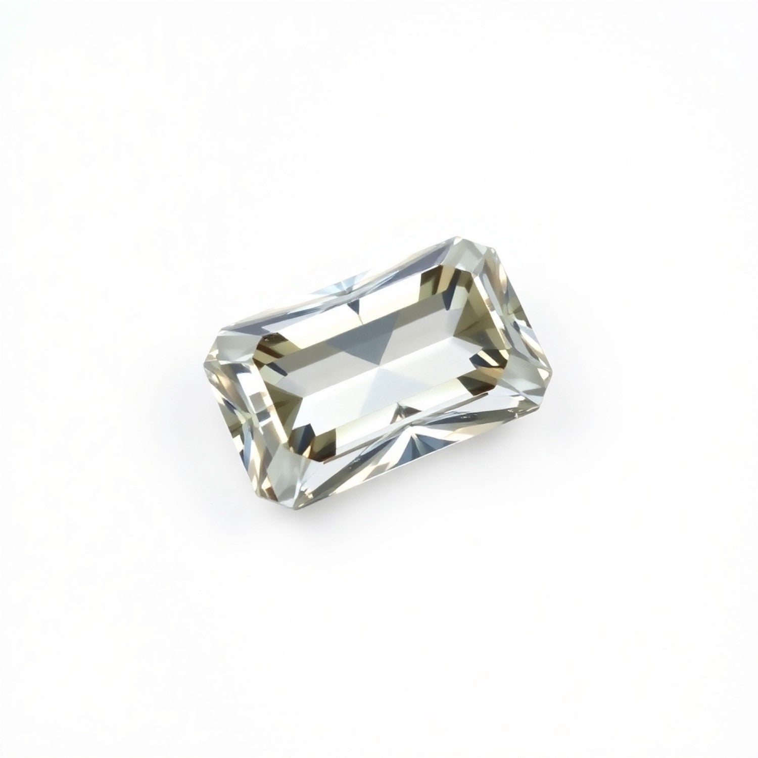 Moissanite 1PC Small 6x12 MM Baguette Faceted White Sparkling Man Made Loose Gemstone