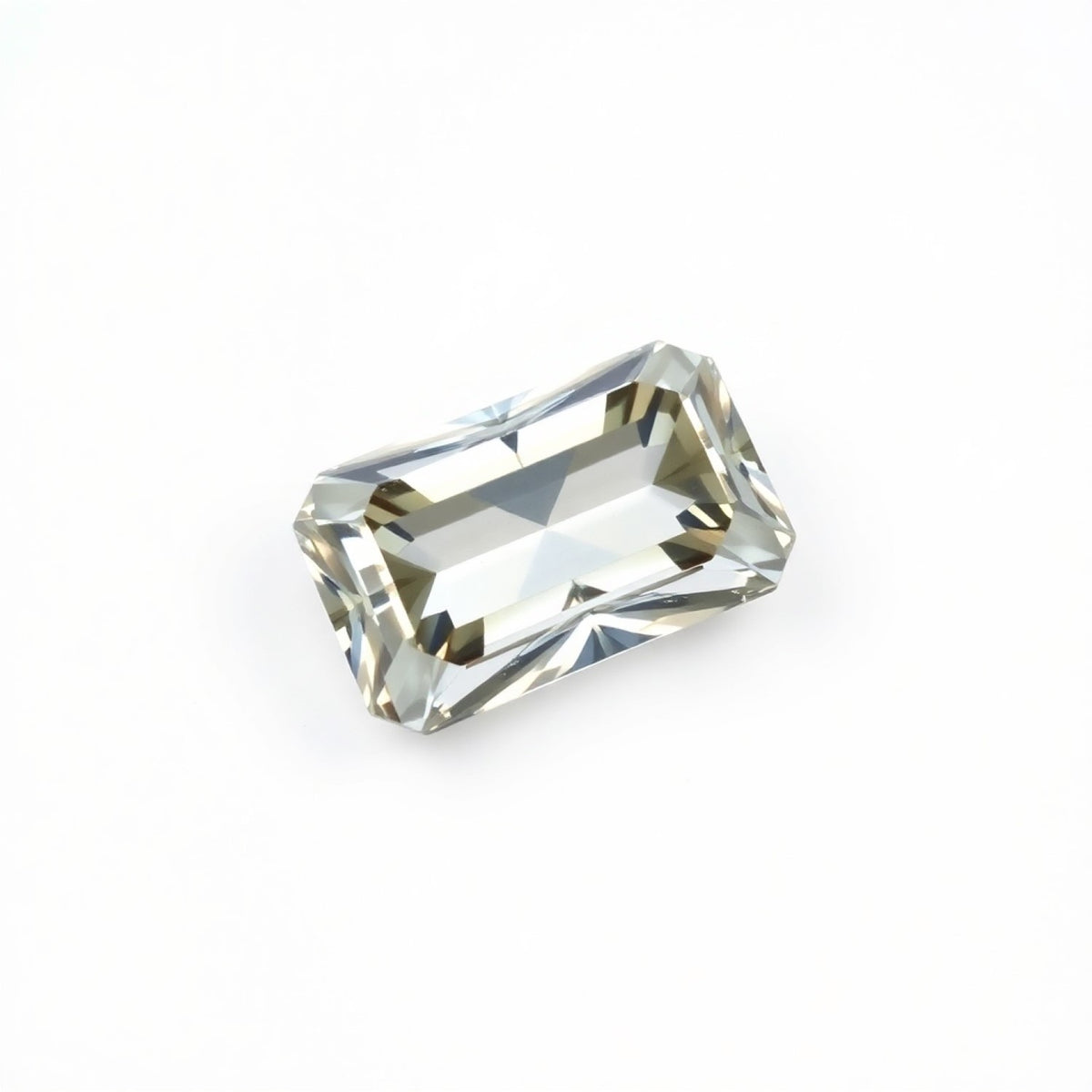 Moissanite 1PC Small 6x12 MM Baguette Faceted White Sparkling Man Made Loose Gemstone