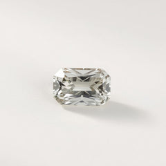 Moissanite 1PC Medium 7x14 MM Baguette Faceted White Polished Man Made Loose Gemstones