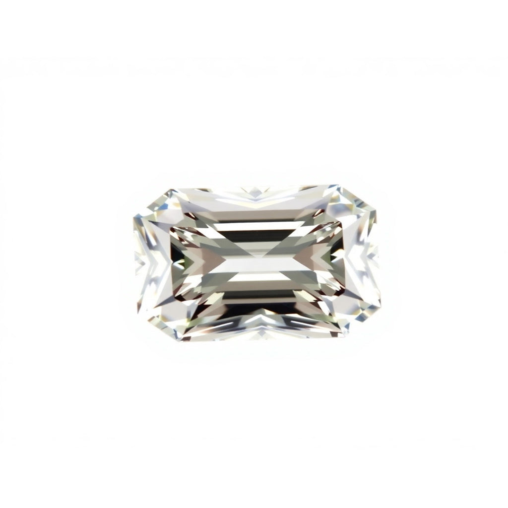 Moissanite 1PC Medium 7x14 MM Baguette Faceted White Polished Man Made Loose Gemstones