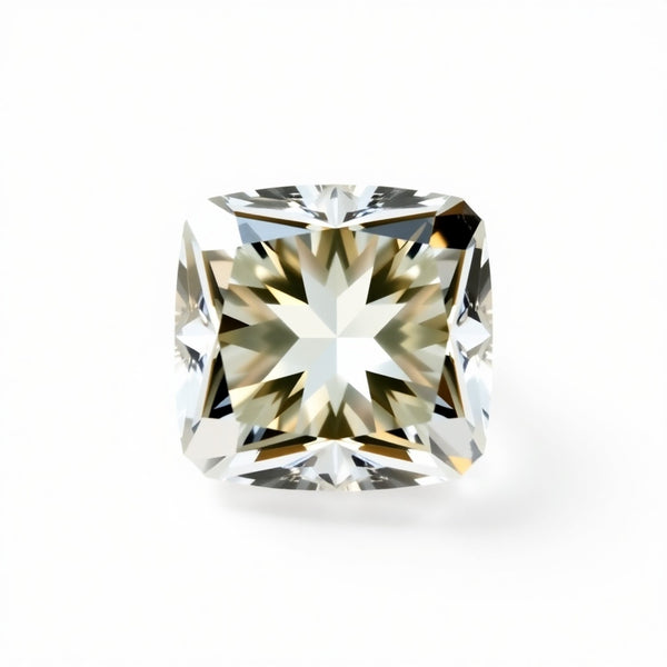 Moissanite 1PC Large 10x10 MM Cushion Faceted White Shine Man Made Loose Gems
