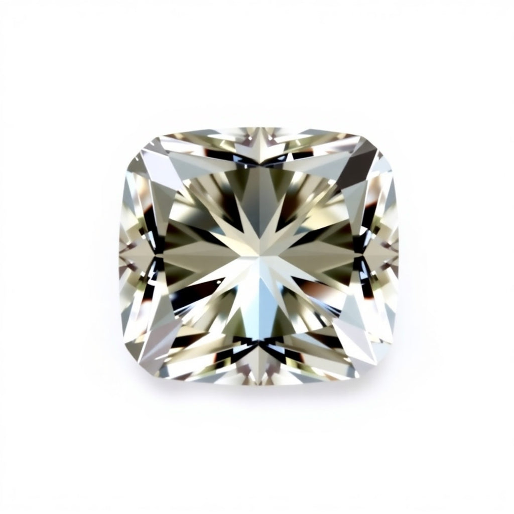 Moissanite 1PC Chunky 13x13 MM Cushion Faceted White Natural Man Made Gems