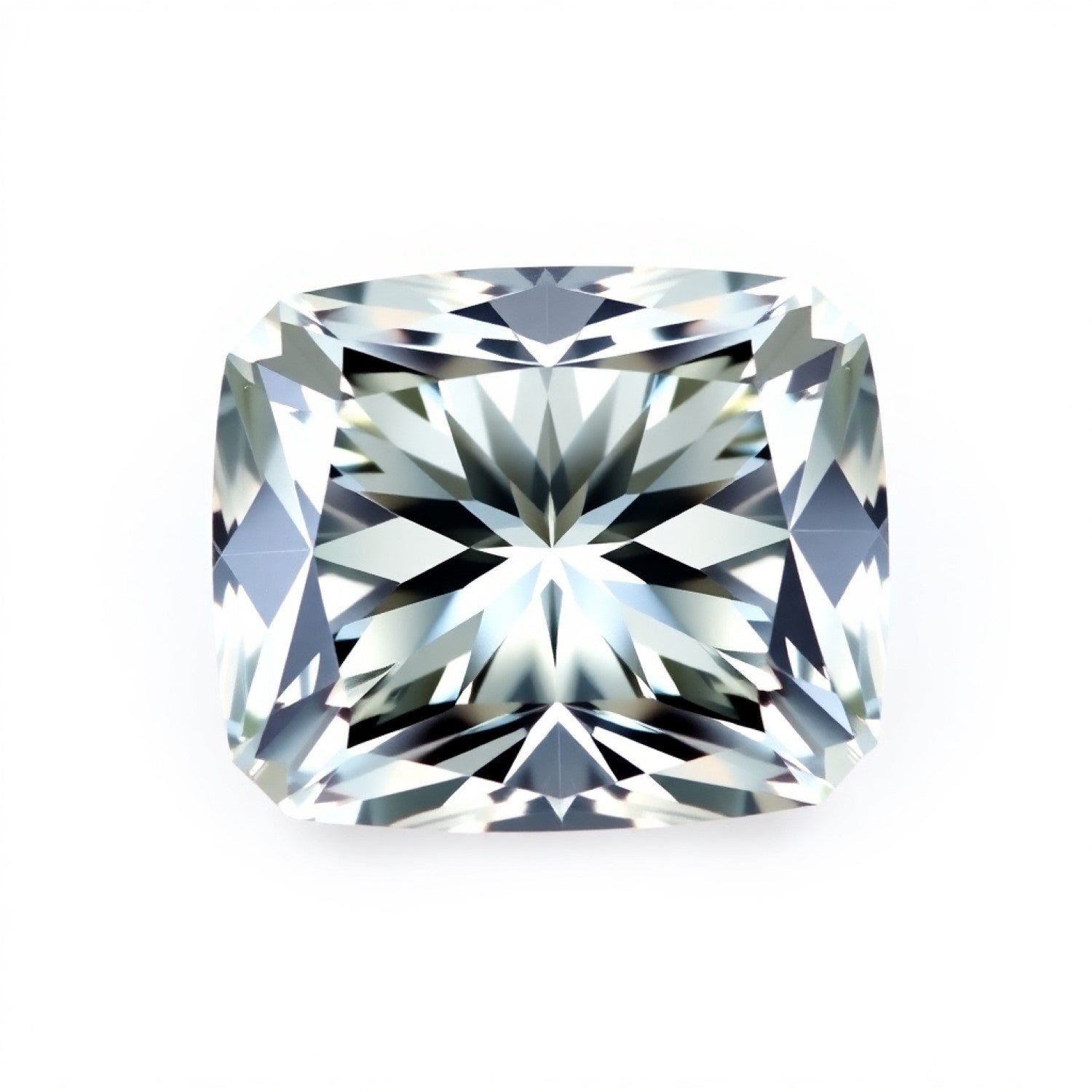 Moissanite 1PC Chunky 13x13 MM Cushion Faceted White Natural Man Made Gems