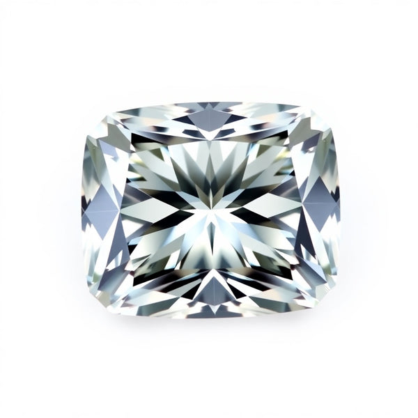 Moissanite 1PC Chunky 13x13 MM Cushion Faceted White Natural Man Made Gems