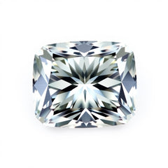 Moissanite 1PC Chunky 13x13 MM Cushion Faceted White Natural Man Made Gems