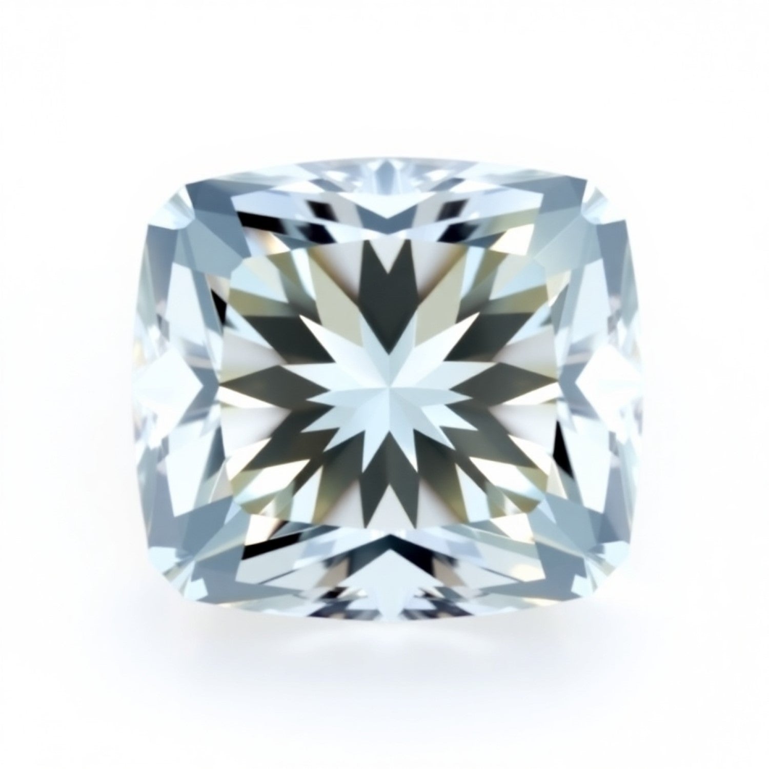 Moissanite 1PC Chunky 15x15 MM Cushion Faceted White Superior Man Made Loose Gemstone Sekundär produktbild