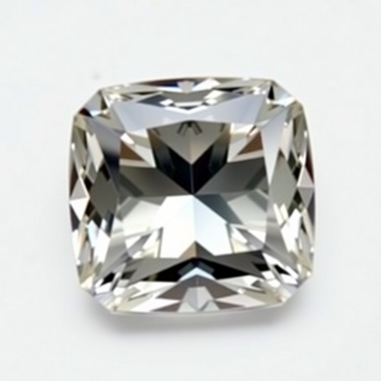 Moissanite 1PC Chunky 16x16 MM Cushion Faceted White Pure Man Made Loose Gemstones