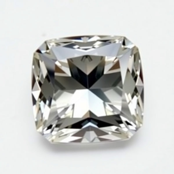 Moissanite 1PC Chunky 16x16 MM Cushion Faceted White Pure Man Made Loose Gemstones