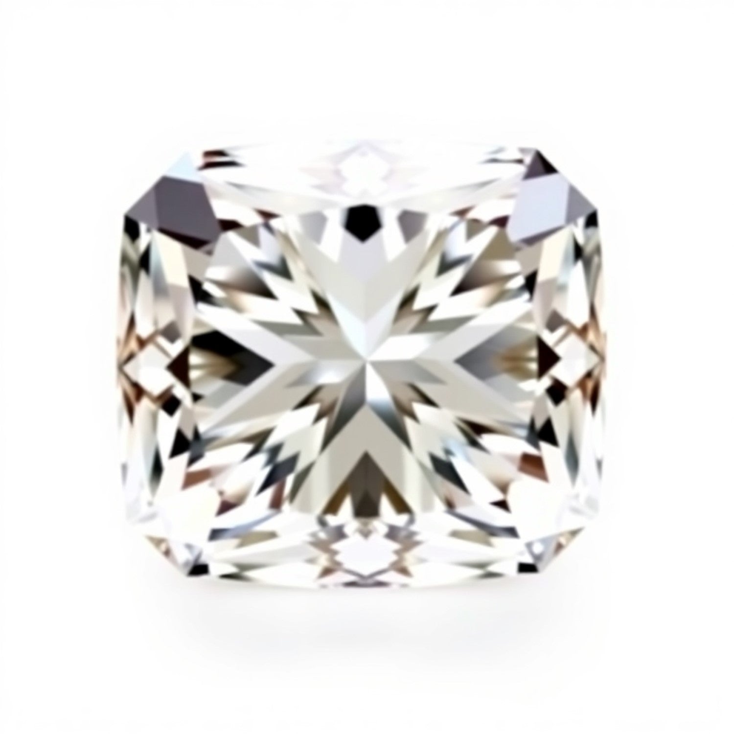 Moissanite 1PC Chunky 16x16 MM Cushion Faceted White Pure Man Made Loose Gemstones