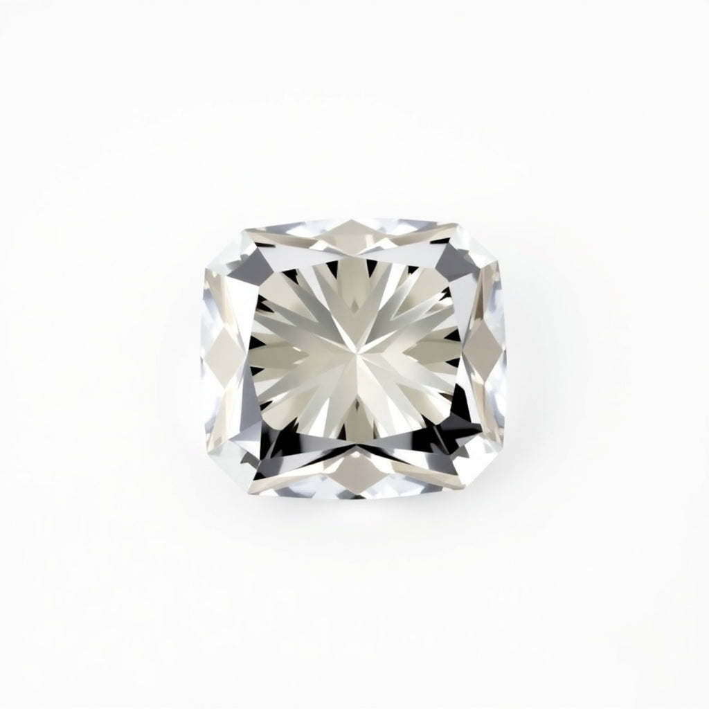 Moissanite 1PC Tiny 5x5 MM Cushion Faceted White Sparkling Man Made Gems