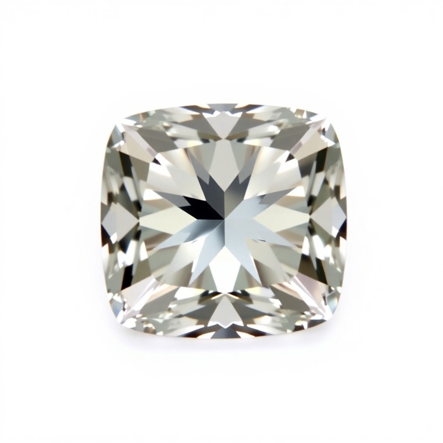 Moissanit 1PC Klein 8x8 MM Kissen Facettiert Weiß Lüster Künstliche Lose Edelsteine Hauptbild