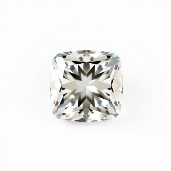 Moissanite 1PC Small 8x8 MM Cushion Faceted White Luster Man Made Loose Gemstones