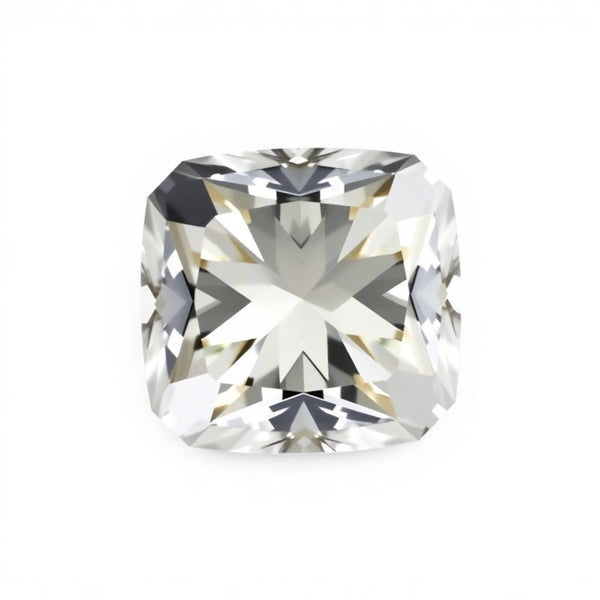 Moissanite 1PC Medium 9x9 MM Cushion Faceted White Lustrous Man Made Gems