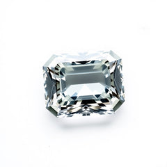 Moissanite 1PC Large 10x14 MM Emerald Faceted White Splendid Man Made Loose Gemstone