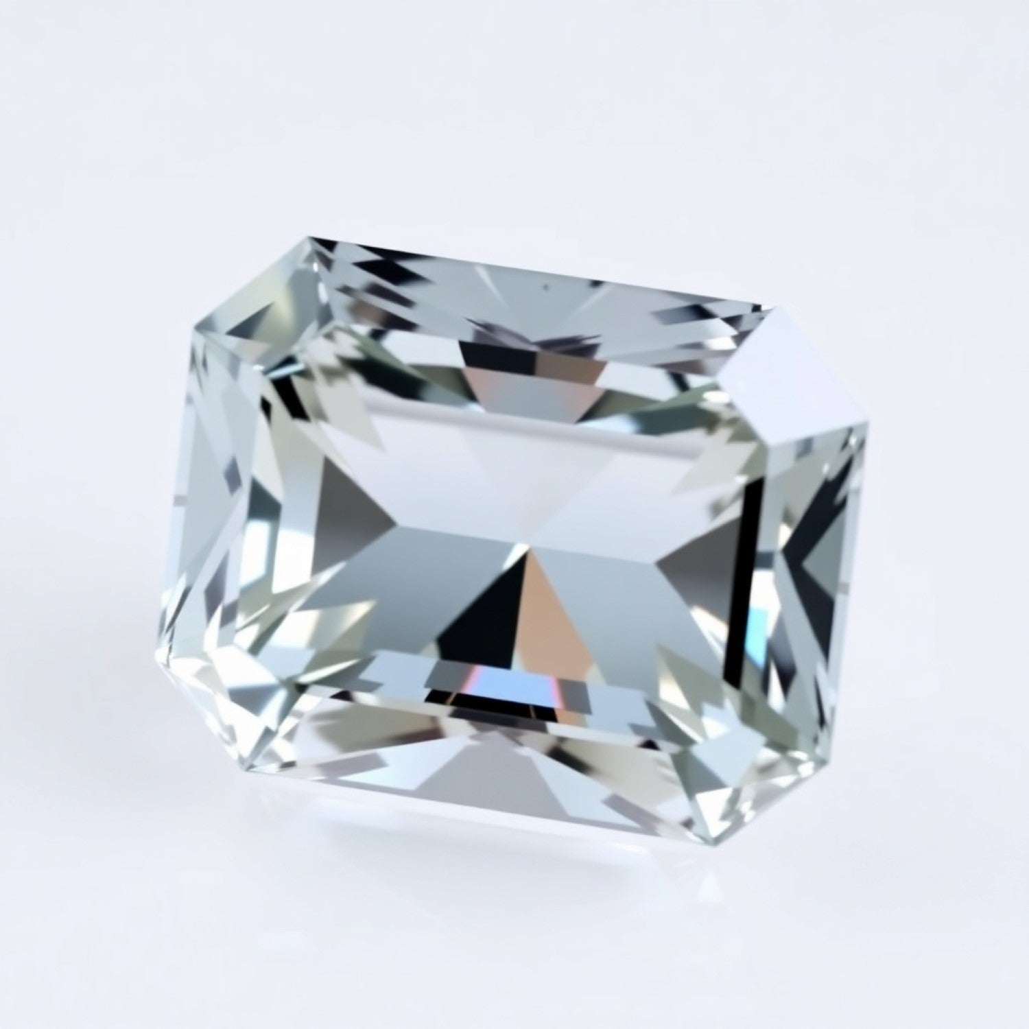 Moissanite 1PC Chunky 13x18 MM Emerald Faceted White Lustrous Man Made Gems Второстепенное изображение товара