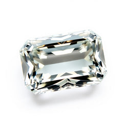 Moissanite 1PC Chunky 15x20 MM Emerald Faceted White Shine Man Made Loose Gems