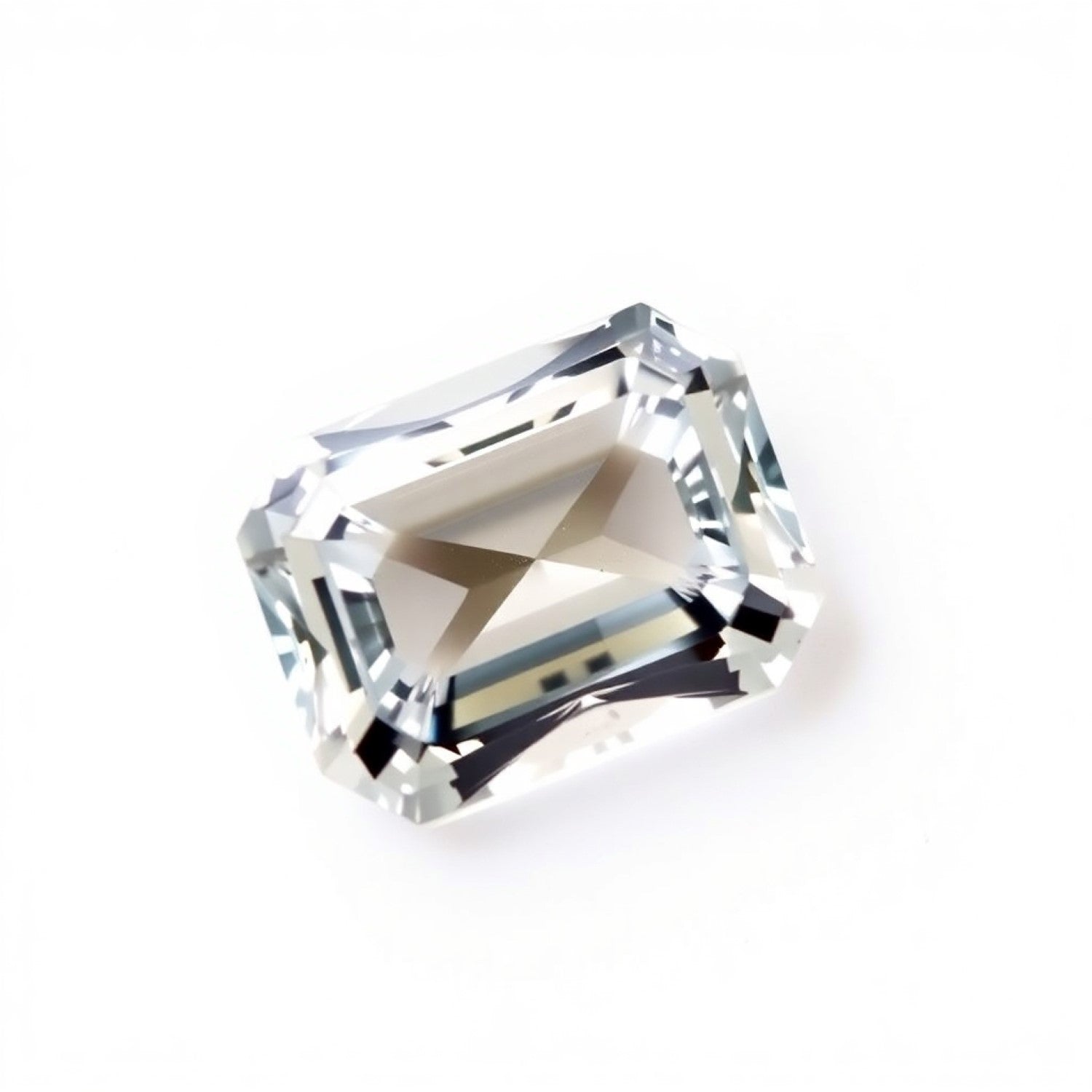 Moissanite 1PC Tiny 3x5 MM Emerald Faceted White Shine Man Made Loose Gemstones