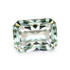 Moissanite 1PC Tiny 4x6 MM Emerald Faceted White Fine Man Made Gems