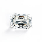 Moissanite 1PC Small 6x8 MM Emerald Faceted White Natural Man Made Loose Gemstone