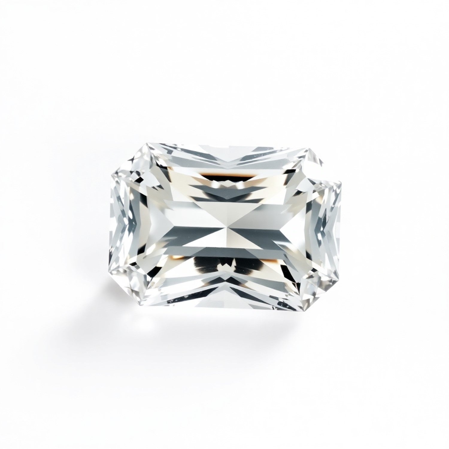 Moissanite 1PC Small 6x8 MM Emerald Faceted White Natural Man Made Loose Gemstone