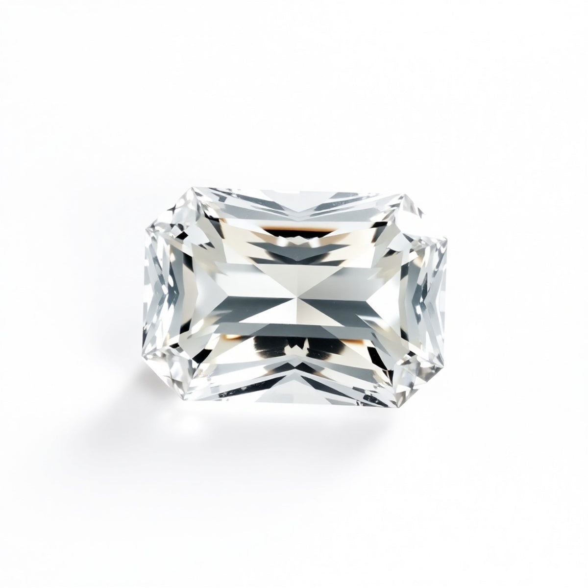 Moissanite 1PC Small 6x8 MM Emerald Faceted White Natural Man Made Loose Gemstone