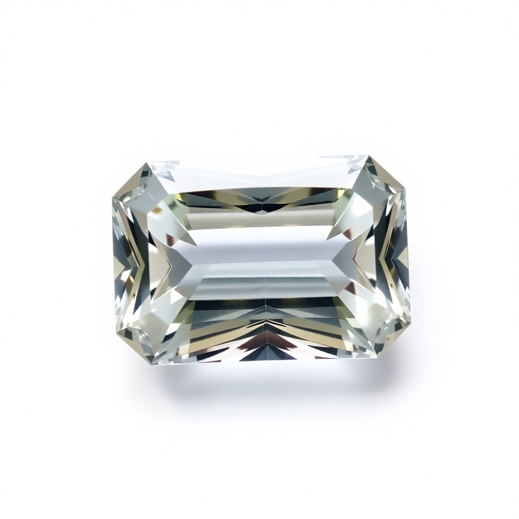 Moissanite 1PC Small 6x9 MM Emerald Faceted White Genuine Man Made Loose Gemstones